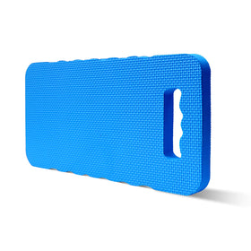 Gardzen blue kneeling pad 16x8 in use on lawn for gardening comfort
