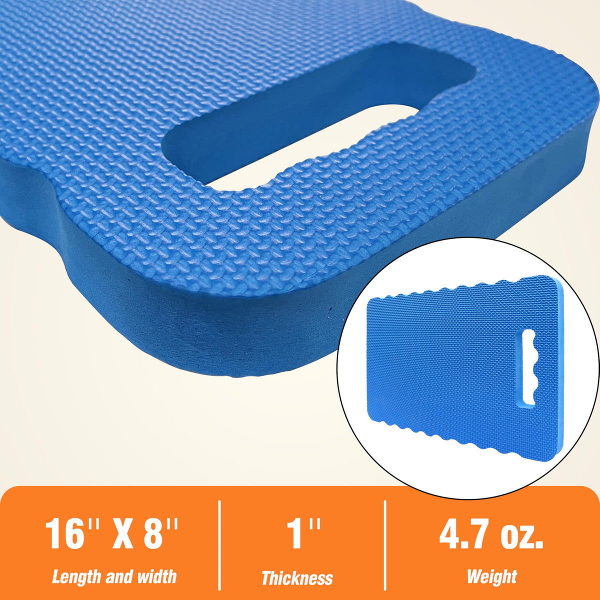 Gardzen kneeling pad with cut-out handle for easy carrying