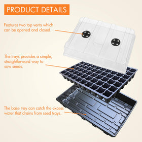 Gardzen clear humidity dome demonstrates moisture control for robust seedlings