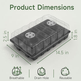 Gardzen humidity vent dome enables adjustable airflow to support steady seedling growth.
