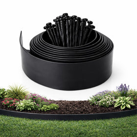 Gardzen landscape edging kit defines flower beds with a durable border.