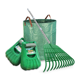 Gardzen large leaf scoop hand tool for quick yard debris collection