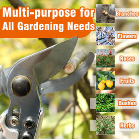 Gardzen lightweight design is easy to maneuver during pruning sessions
