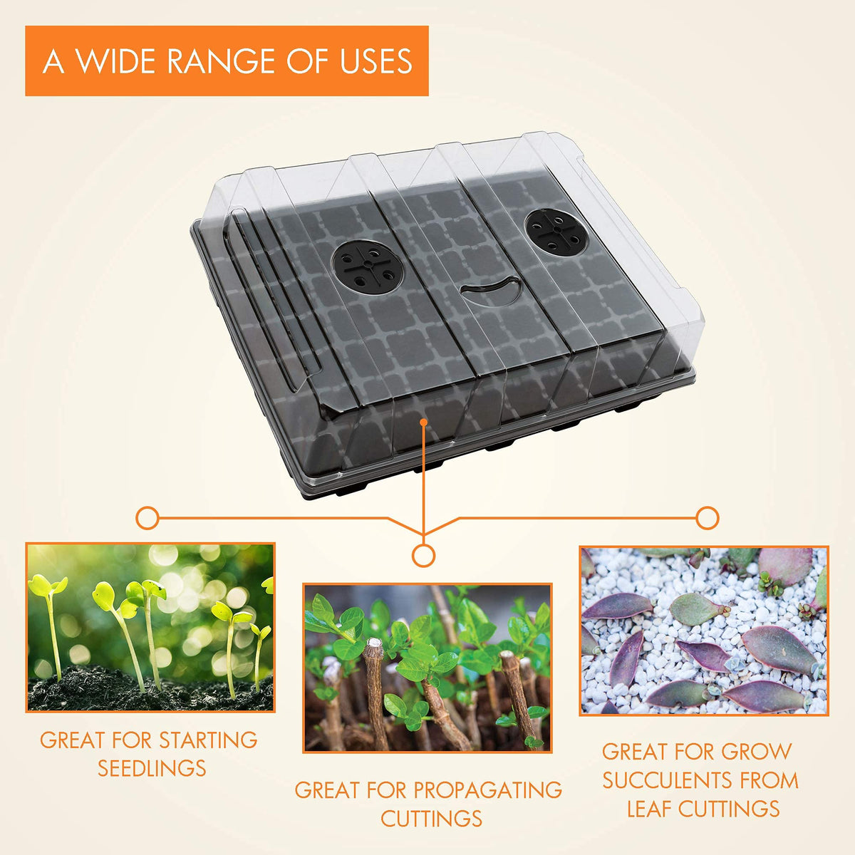Gardzen propagation kit aids cuttings and young plant growth