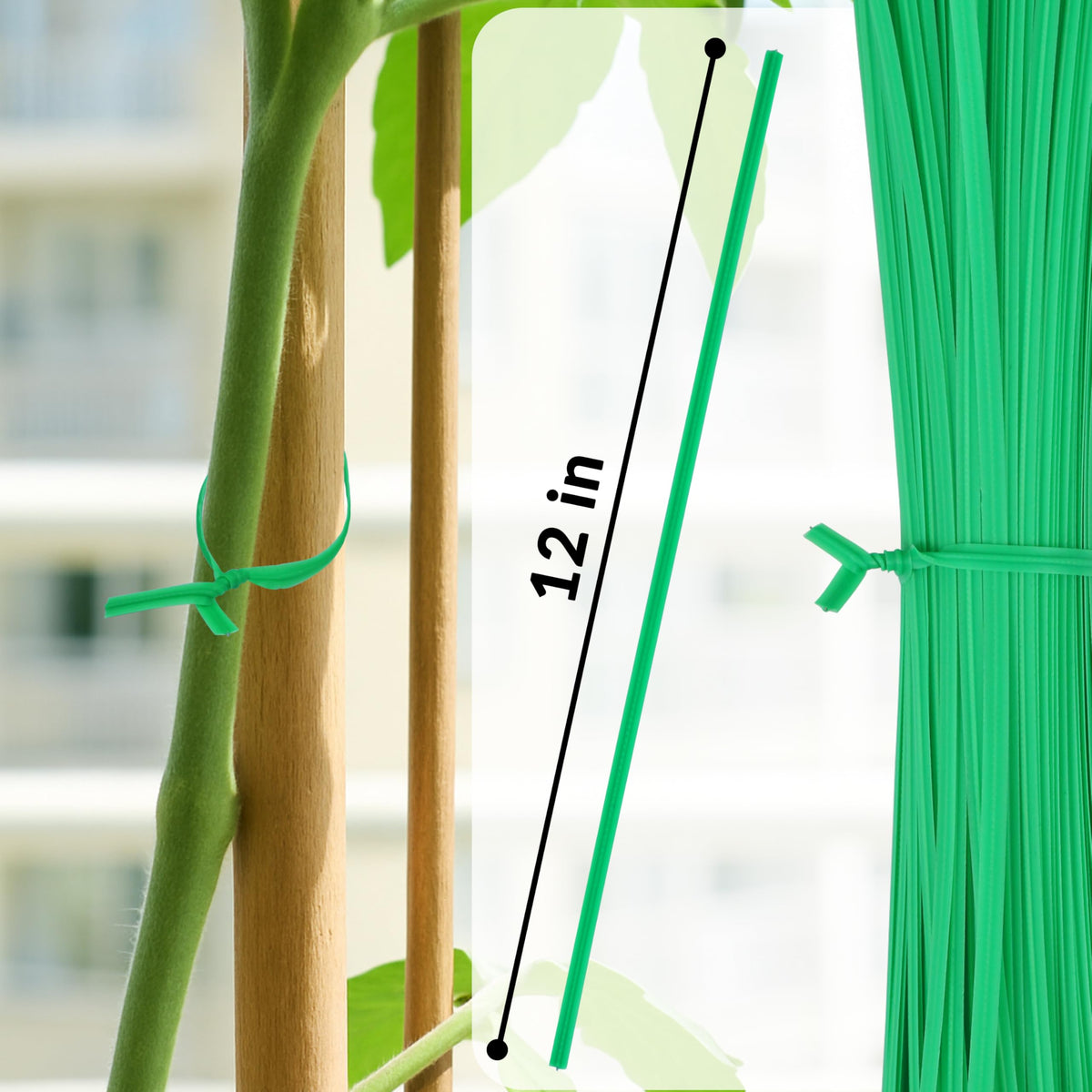 Gardzen reusable coated wire ties for flexible, long-lasting use.