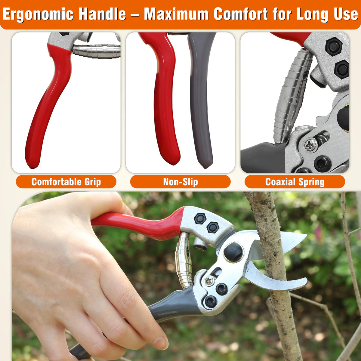 Gardzen safety blade lock keeps blade secure when not in use