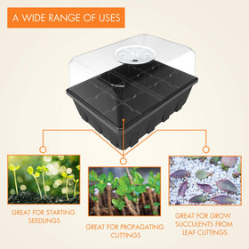 Gardzen-seed-start-kit-versatile supports flowers, vegetables, and herbs.