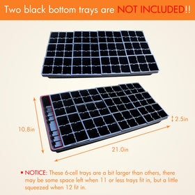 Gardzen seed start tray drainage holes prevent overwatering for healthier roots.