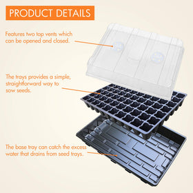 Gardzen seed starter dome provides humidity to encourage sprouts