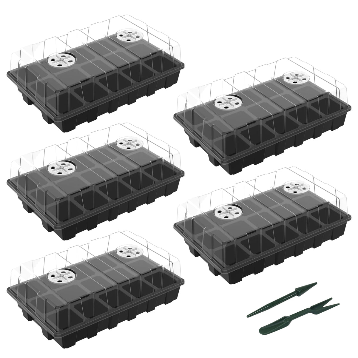 Gardzen seed starter kit with 75-cell trays for efficient germination