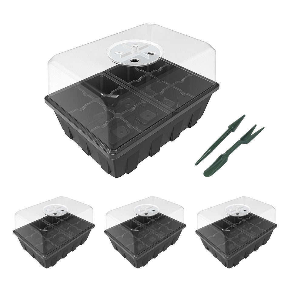 Gardzen seed-starter-tray-12-cell base for reliable germination monitoring.