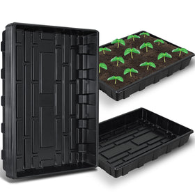 Gardzen 10-pack seed trays base trays for organized indoor starting and microgreens setups