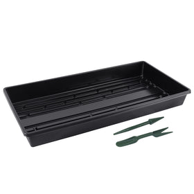 Gardzen seed trays with no drainage holes for precise seed starting and bottom watering.