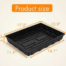 Gardzen seed trays with no drain holes for bottom watering and tidy growth spaces