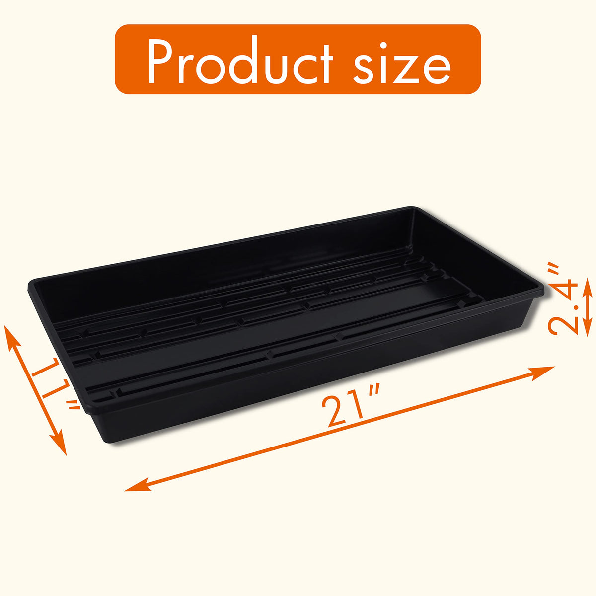 Gardzen seed trays made of durable reusable PS material for sustainable growing.