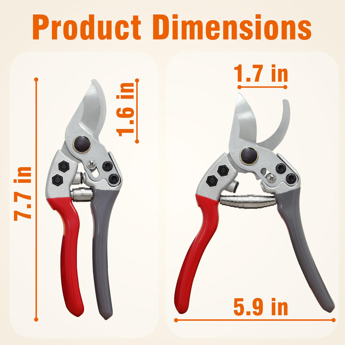 Gardzen SK5 carbon steel blade delivers sharp, durable pruning performance