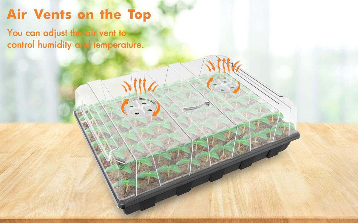 Gardzen smiling-face tray organizes seeds in an inviting layout