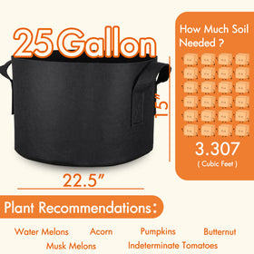 Gardzen sturdy handles simplify moving and repositioning heavy bags.