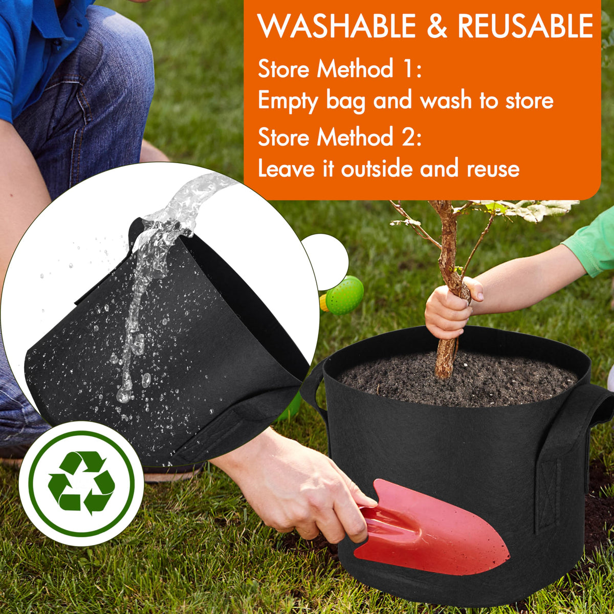 Drainage and breathability in Gardzen bags support healthier roots