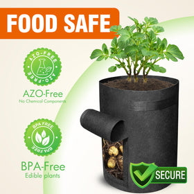 Gardzen access flap with Velcro enables quick harvesting checks.