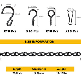 Garini 10pcs S hooks for secure, adjustable plant suspensions.