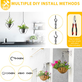 Garini screw hooks enable strong, reliable mounting for baskets and lamps.