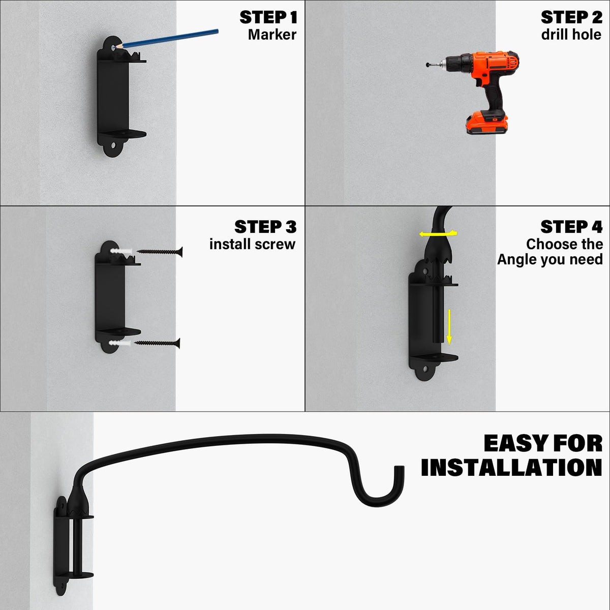 Garkup hanging-bird-feeder-hook enables easy, secure outdoor feeding setups.