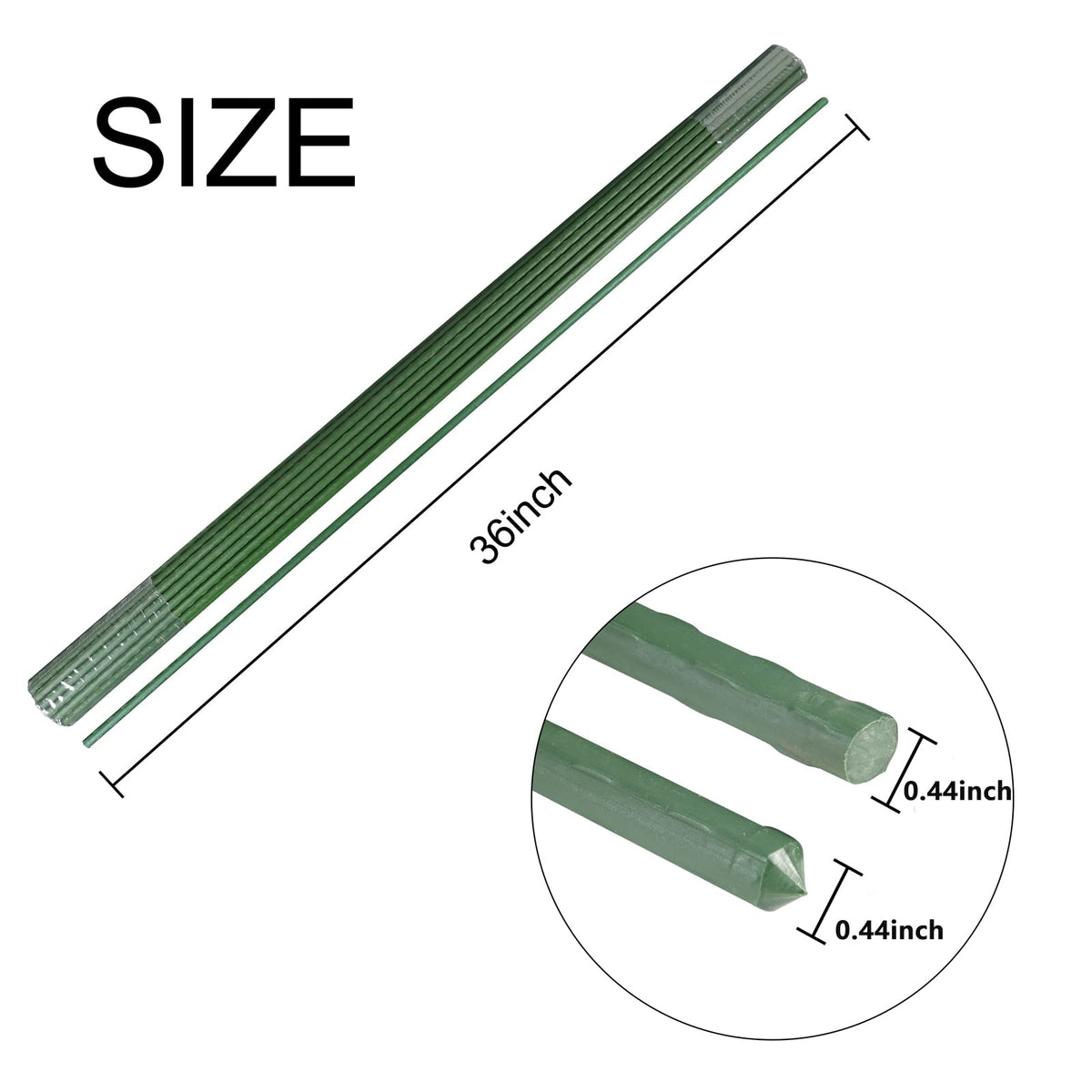 Garmeinea garden stakes in outdoor setup for windowsill, balcony, and yard.