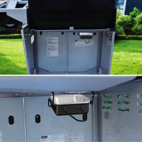 GARNETIN grease catcher cup on 720-0830H model reduces drips.