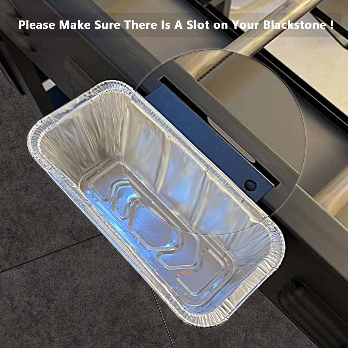 GARNETIN grease catcher helps stay clean between cooks.