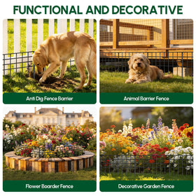 Garovee garden panels provide practical edging and decorative borders