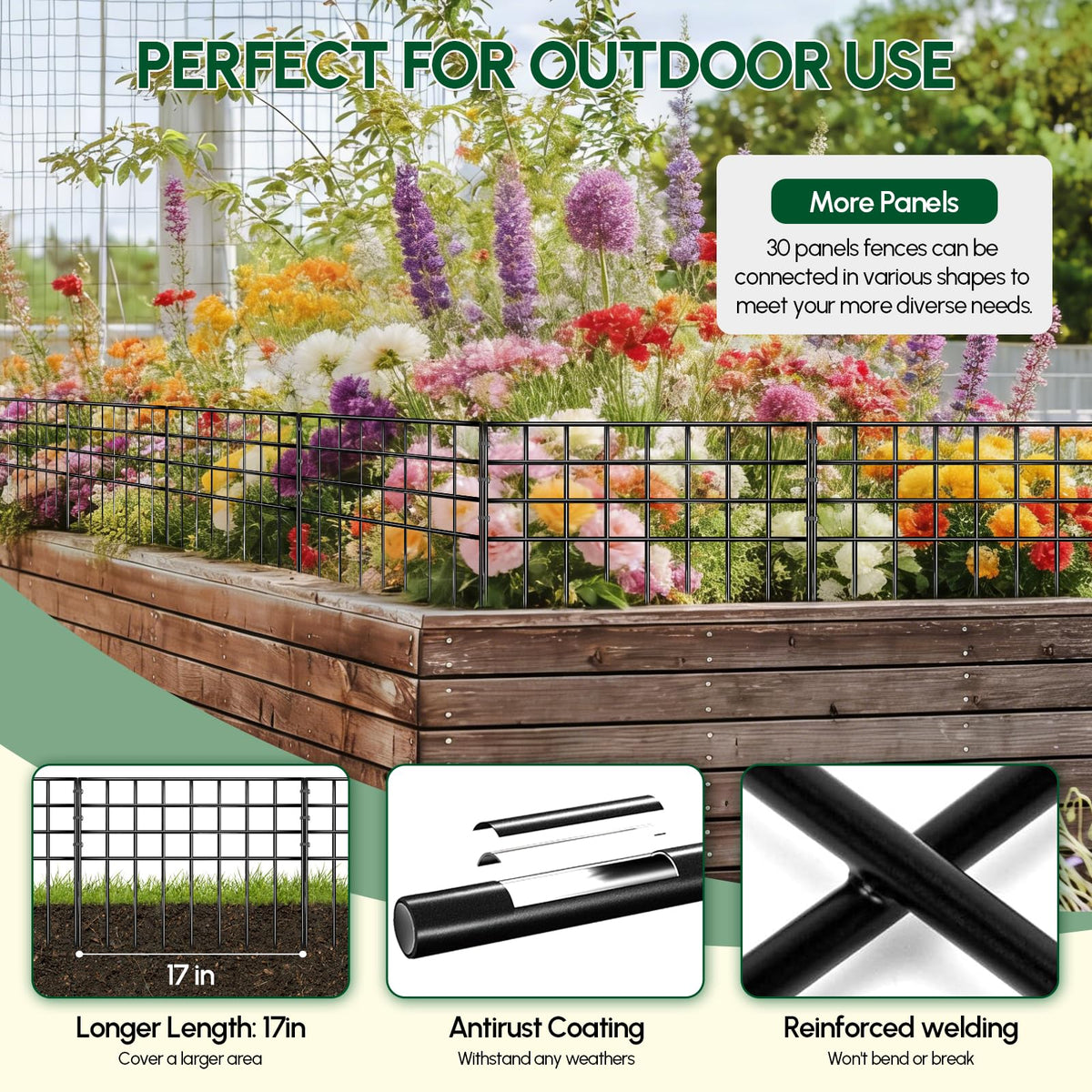 Garovee bottom barrier inserted into soil to shield beds