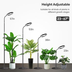 Garpsen ring shade diffuses light for even coverage on dense leaves.