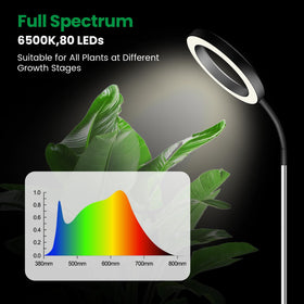 Garpsen grow light telescoping pole for versatile mounting height on tall plants