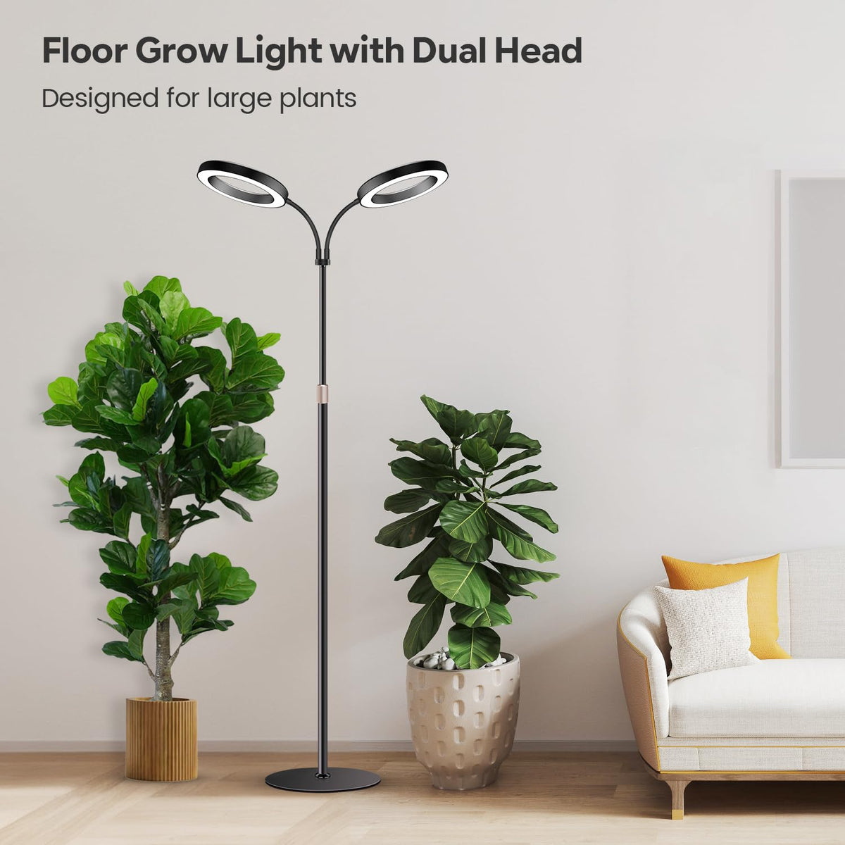 Garpsen Halo three color modes and five brightness levels tailor light to growth stages.