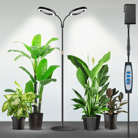 Garpsen Halo Grow Light base with cotton pads provides stable, slip-resistant indoor plant lighting.