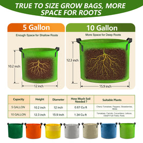 Garrdeen breathable fabric bag with reinforced handles for easy mobility