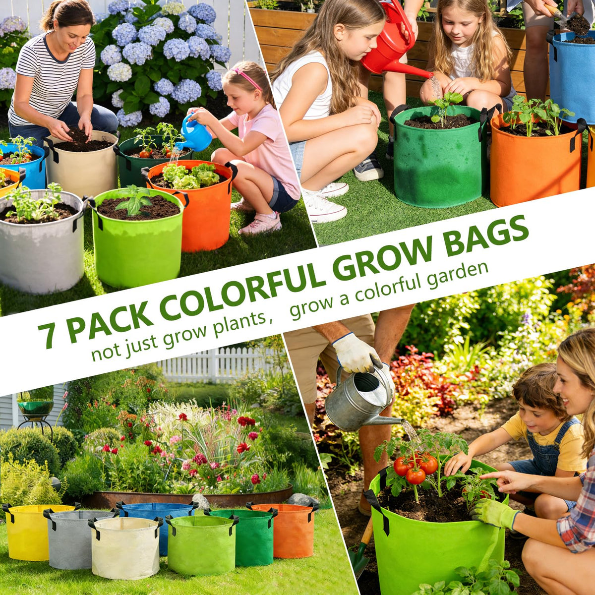 Garrdeen bags with sturdy handles for easy repositioning
