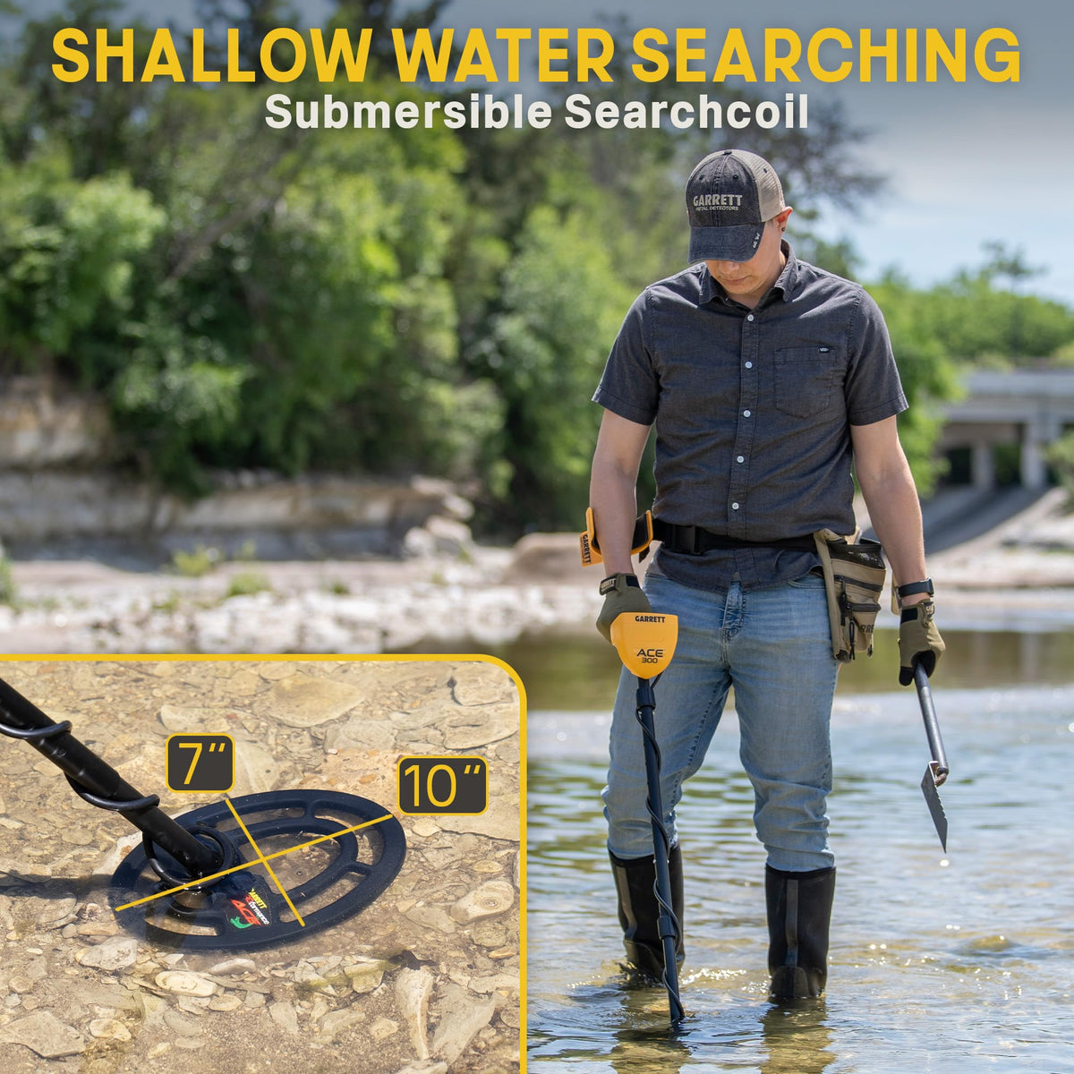 Electronic pinpointing locates detected targets with precision.
