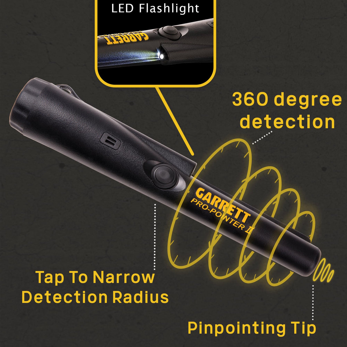 Garrett Pro-Pointer II battery included allows immediate setup out of the box.