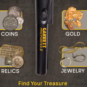 Garrett Pro-Pointer II lost alarm helps locate signals quickly during hunts.