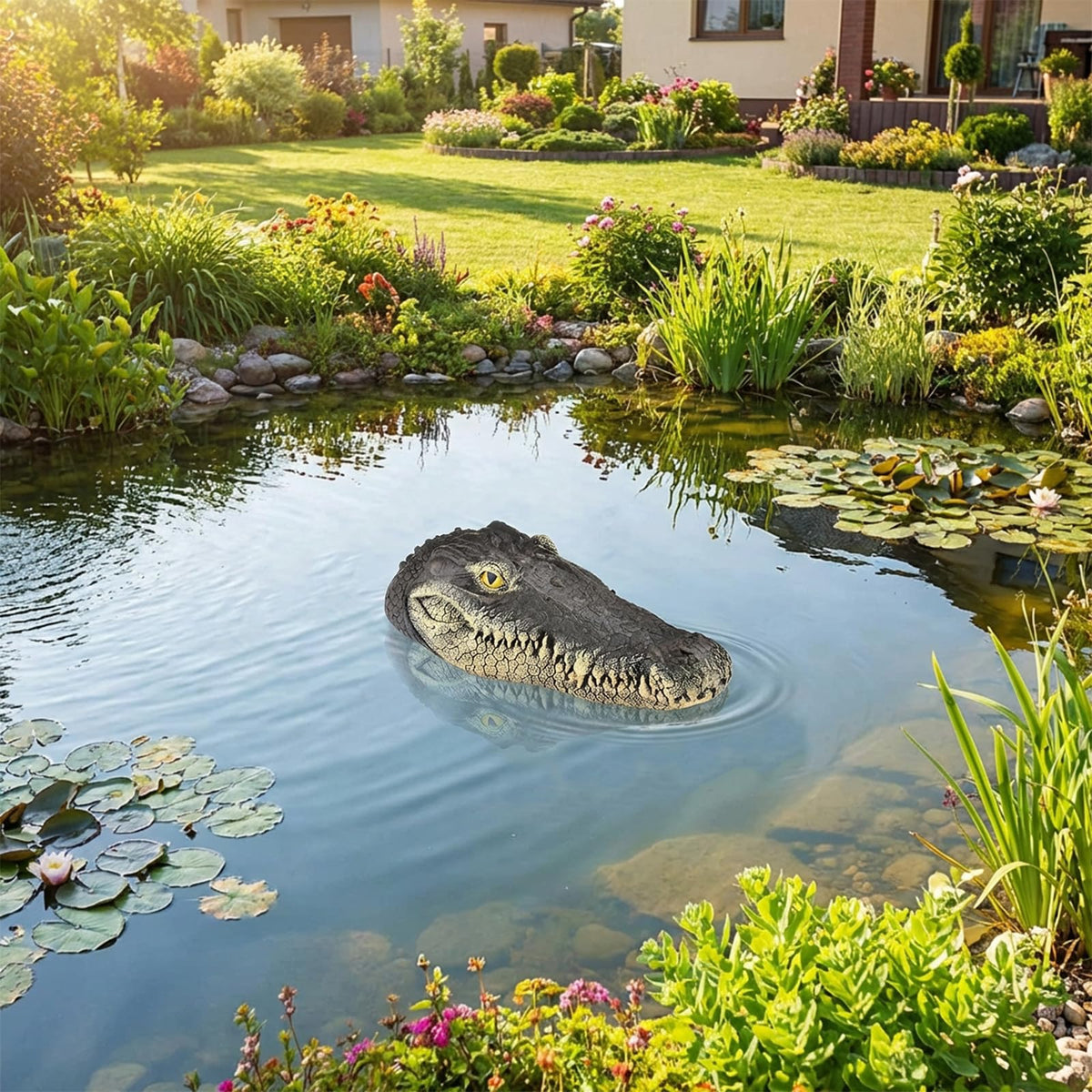 GARTENGERATE pool sculpture with UV protection for long outdoor use.