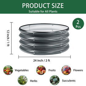Gartist light green galvanized planter box demonstrates durable outdoor use for flowers.