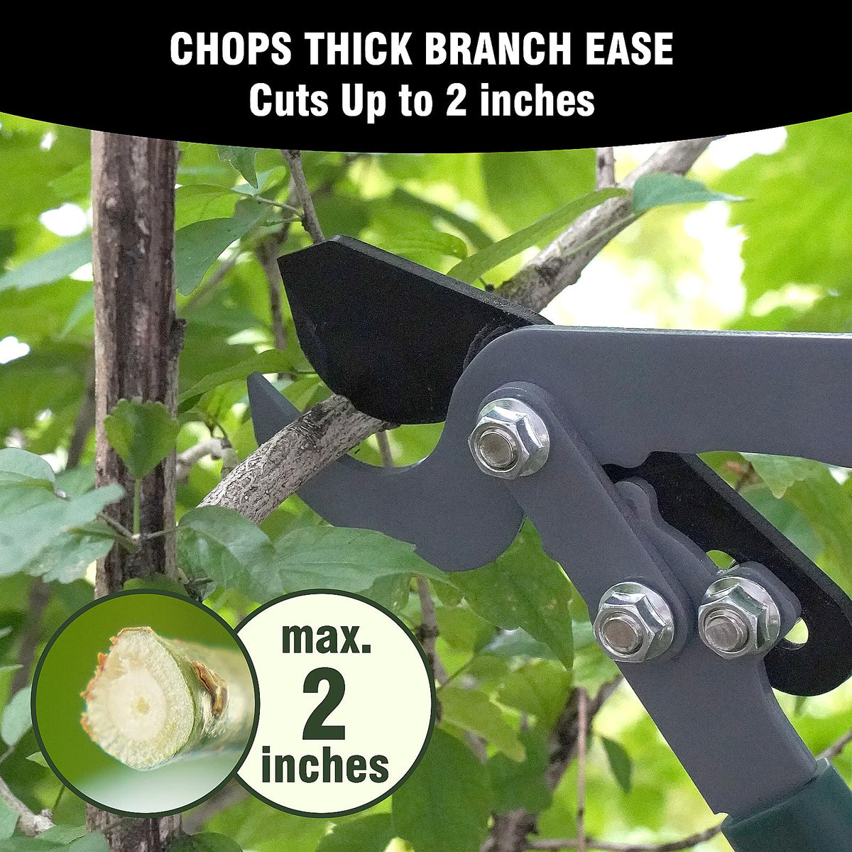 GARTOL hedge shears extendable handle for tall hedges.