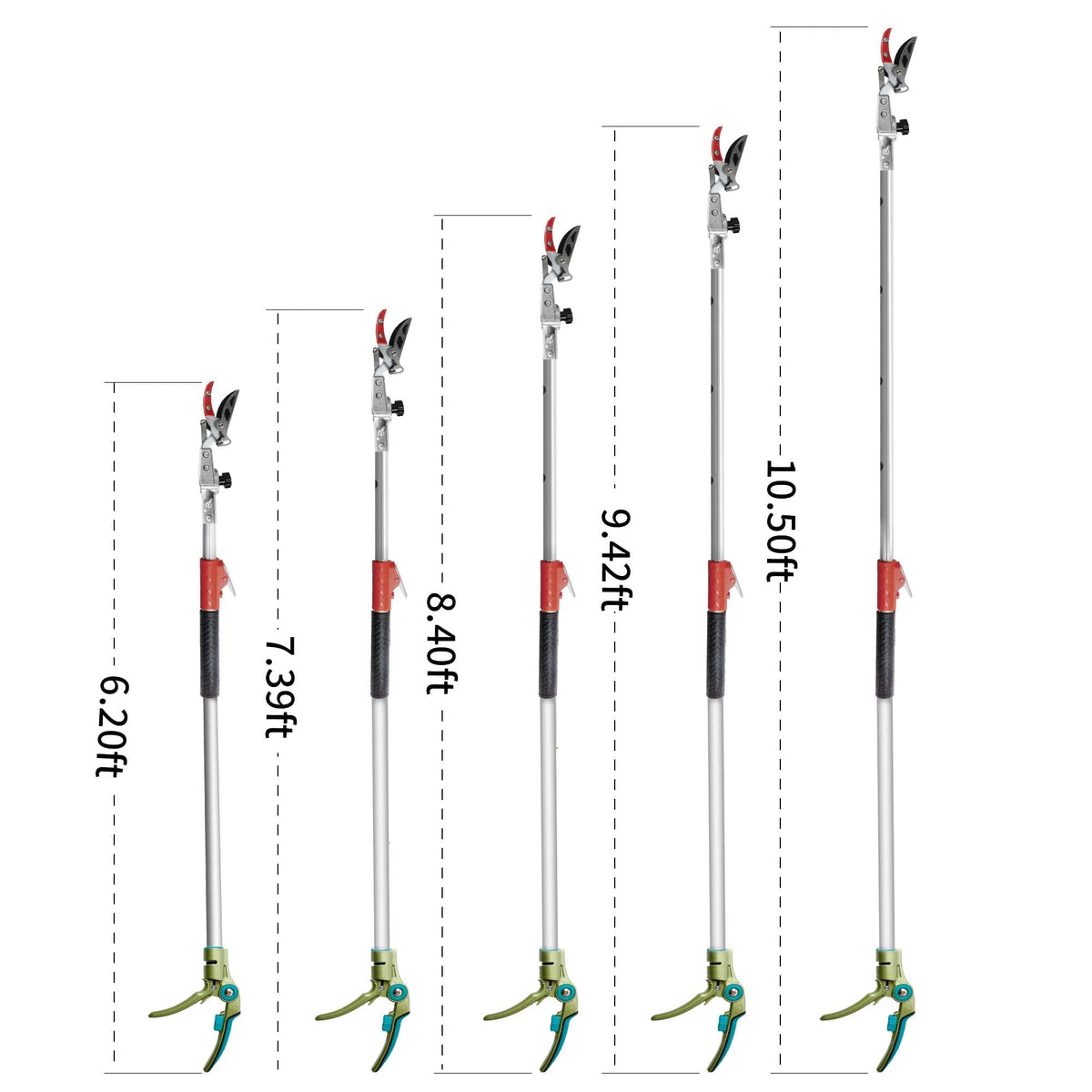 GARTOL pruner rotating head enables versatile angles for precise cuts