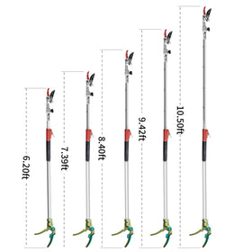 GARTOL pruner rotating head enables versatile angles for precise cuts
