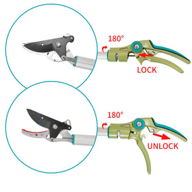 GARTOL SK5 steel blade delivers clean, precise cuts on live branches.