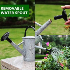 Ergonomic two-handle design for easy lifting and pouring.