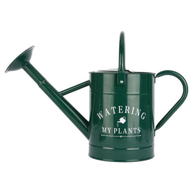 Garutom galvanized watering can, overall view, ideal for indoor and outdoor plant care.