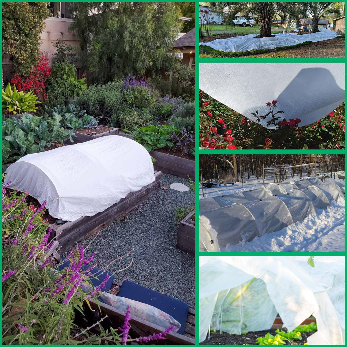 Garutom plant cover rolled for storage and easy future use.